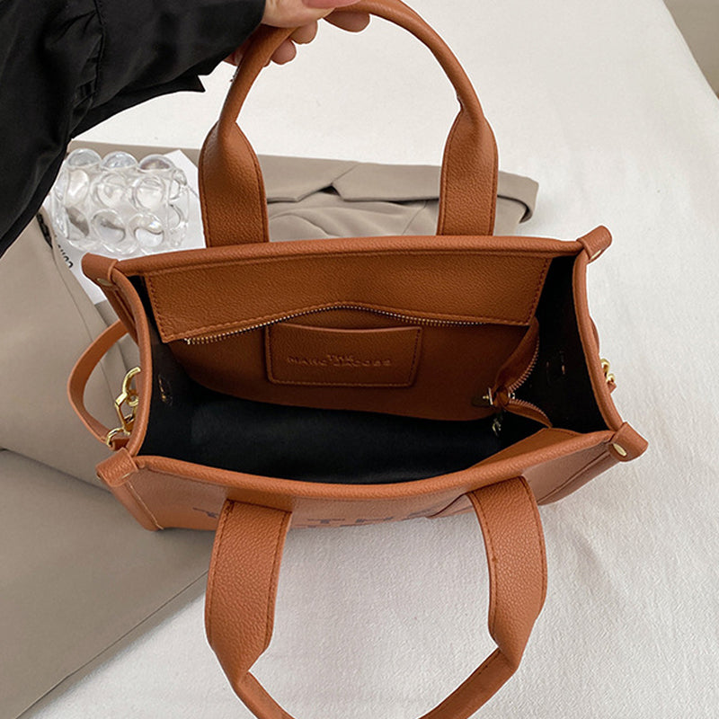Tote Bag With Printed Letters