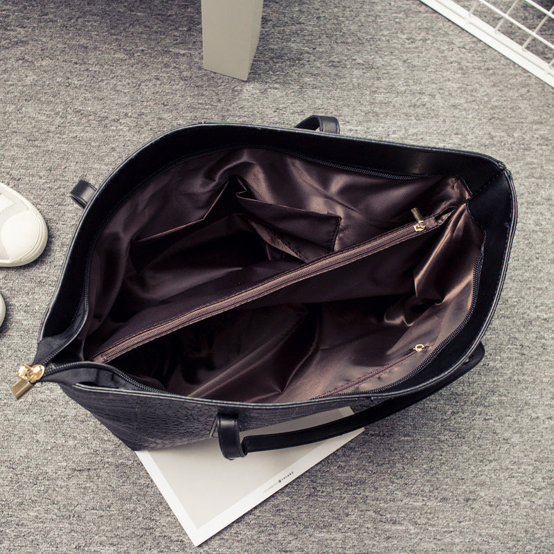 Black Waterproof Tote Bag