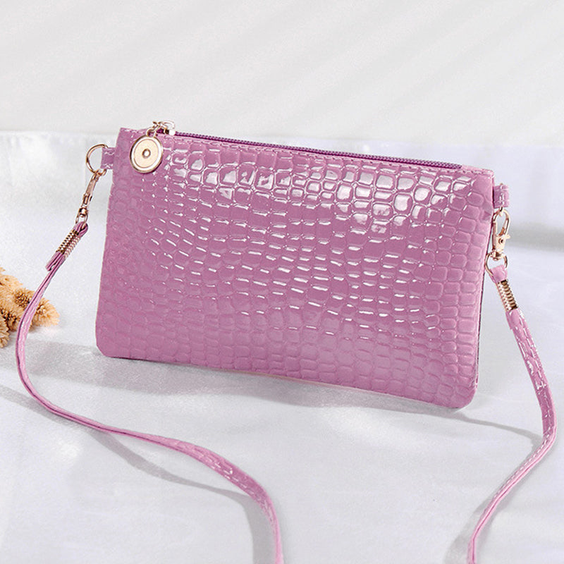 Mini Bag With Crocodile Pattern