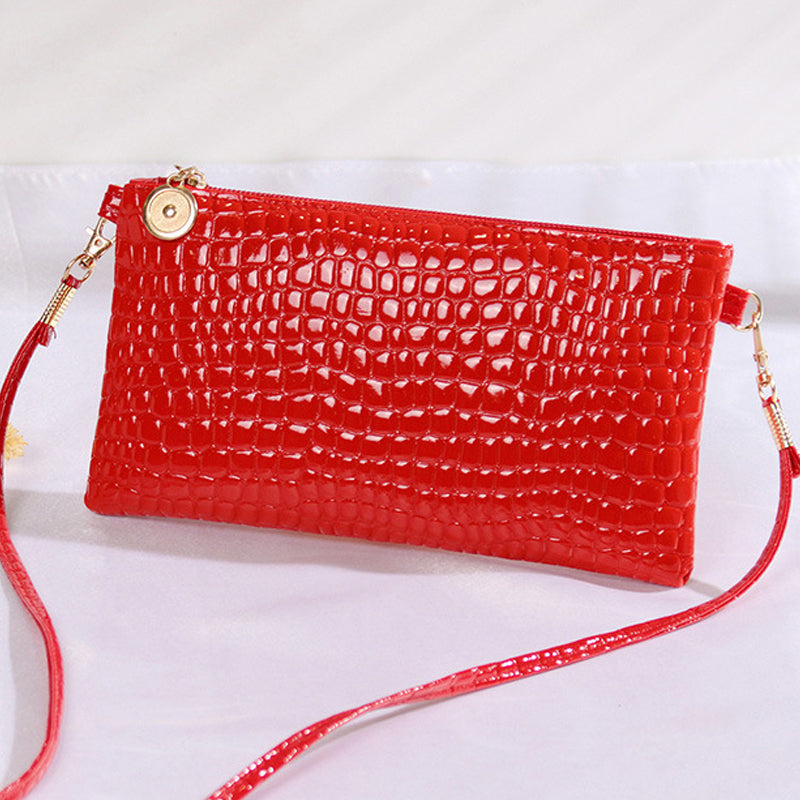 Mini Bag With Crocodile Pattern