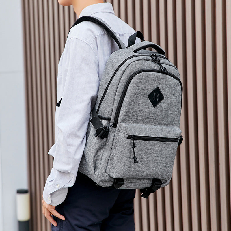 Kids USB Charging Laptop School Backpacks -Black Pink Grey Book Bags For Boys Girls Travel Backpack