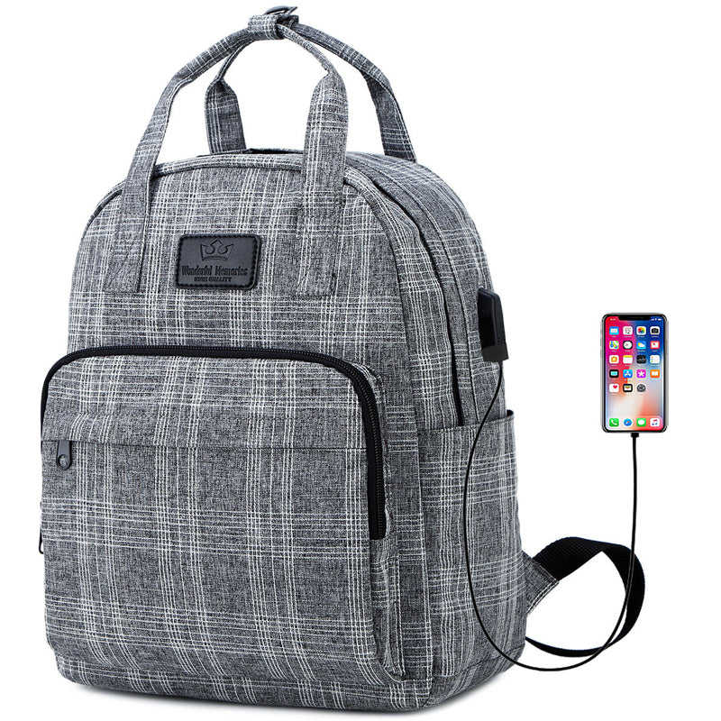 Kids USB School Backpacks - Black Pink Green Book Bags For Boys Girls 18 Inch Laptop Backpack With USB Charging Port For Travel