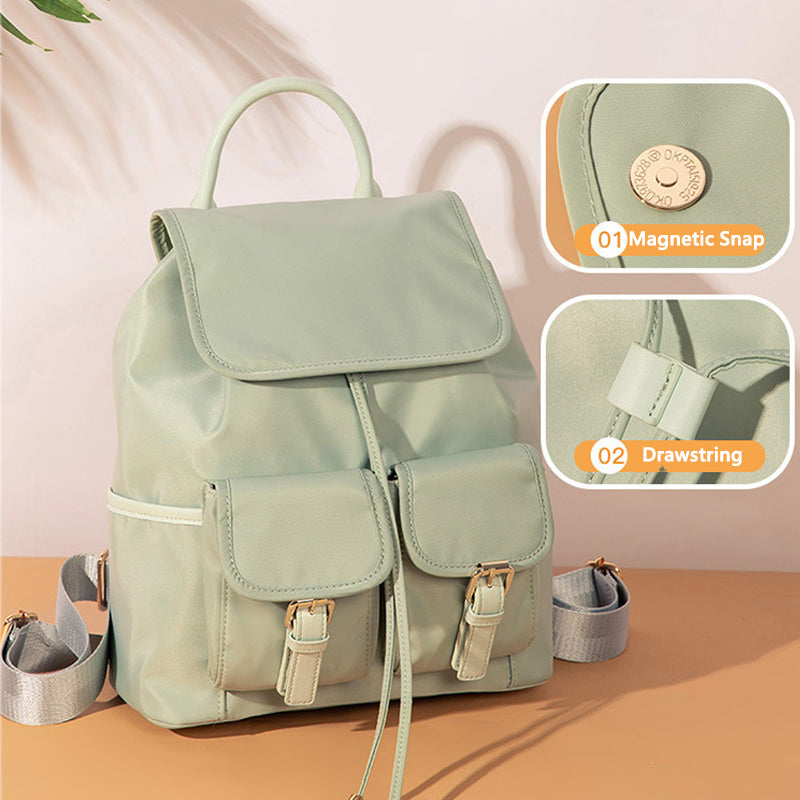 Kids Mini School Backpacks - Black Green Book Bags For Girls Purse Waterproof Mini Backpack Casual Preppy Bag
