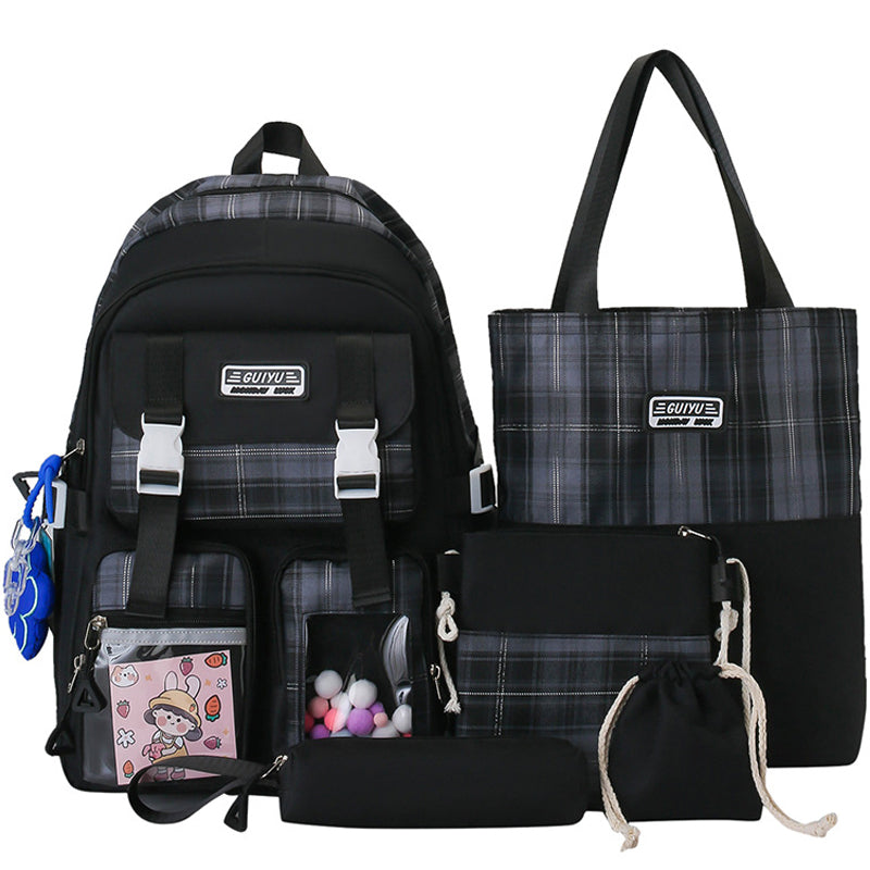 b square kids backpack Kids Backpack With Lunch Box School Backpacks