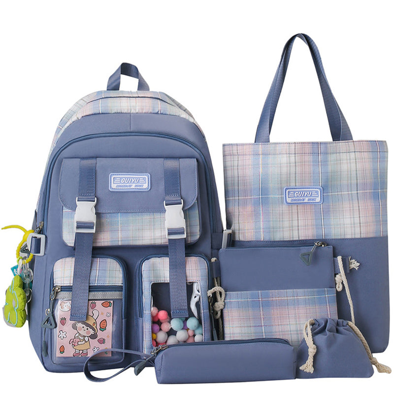b square kids backpack Kids Backpack With Lunch Box School Backpacks