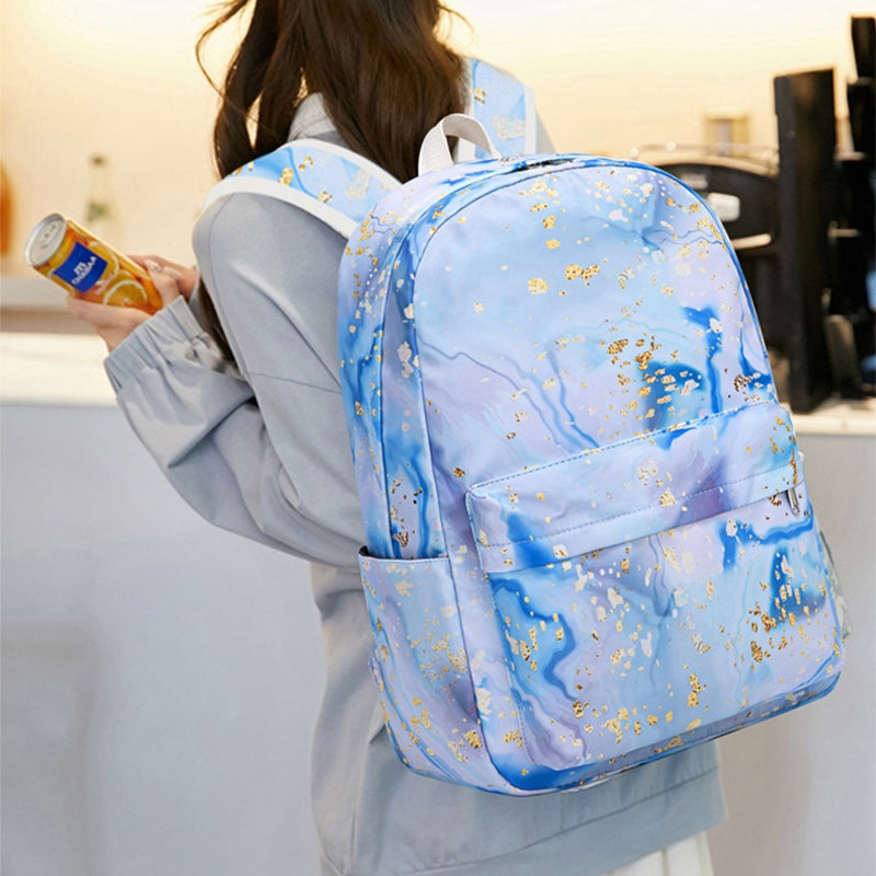 Kids Backpack With Lunch Box School Backpacks - Blue Purple Pink Book Bags For Boys Girls Teen Set With Lunch Box Pencil Case Casual Daypacks