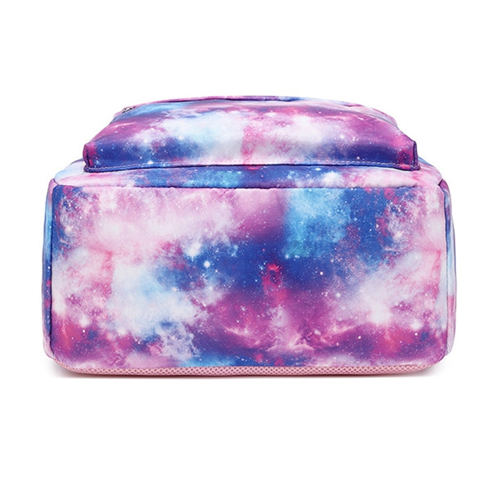 Kids Backpack With Lunch Box School Backpacks - Purple Pink Book Bags For Boys Girls Galaxy School Backpack Set