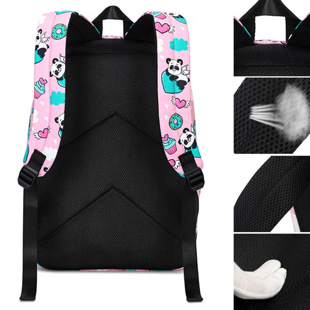 Kids Backpack With Lunch Box Panda School Backpacks