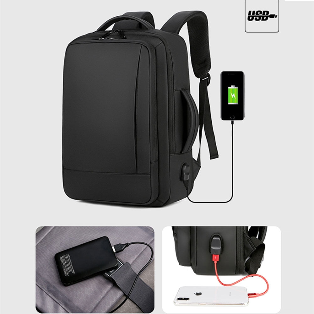 business laptop backpack water resistant anti-theft college with usb Kids USB School Backpacks