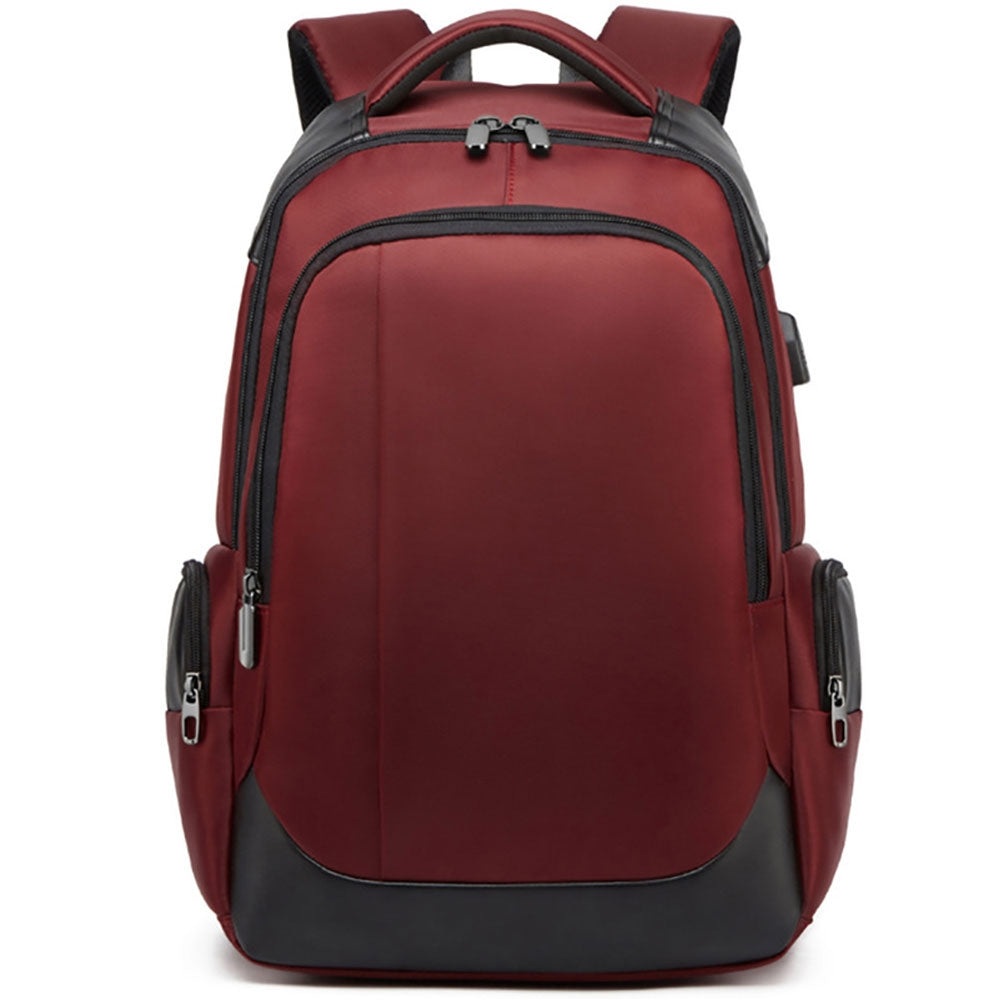 Kids USB School Backpacks - Black Grey Red Book Bags For Boys Laptop Backpack Anti-Theft Bag With USB Charging Port Business