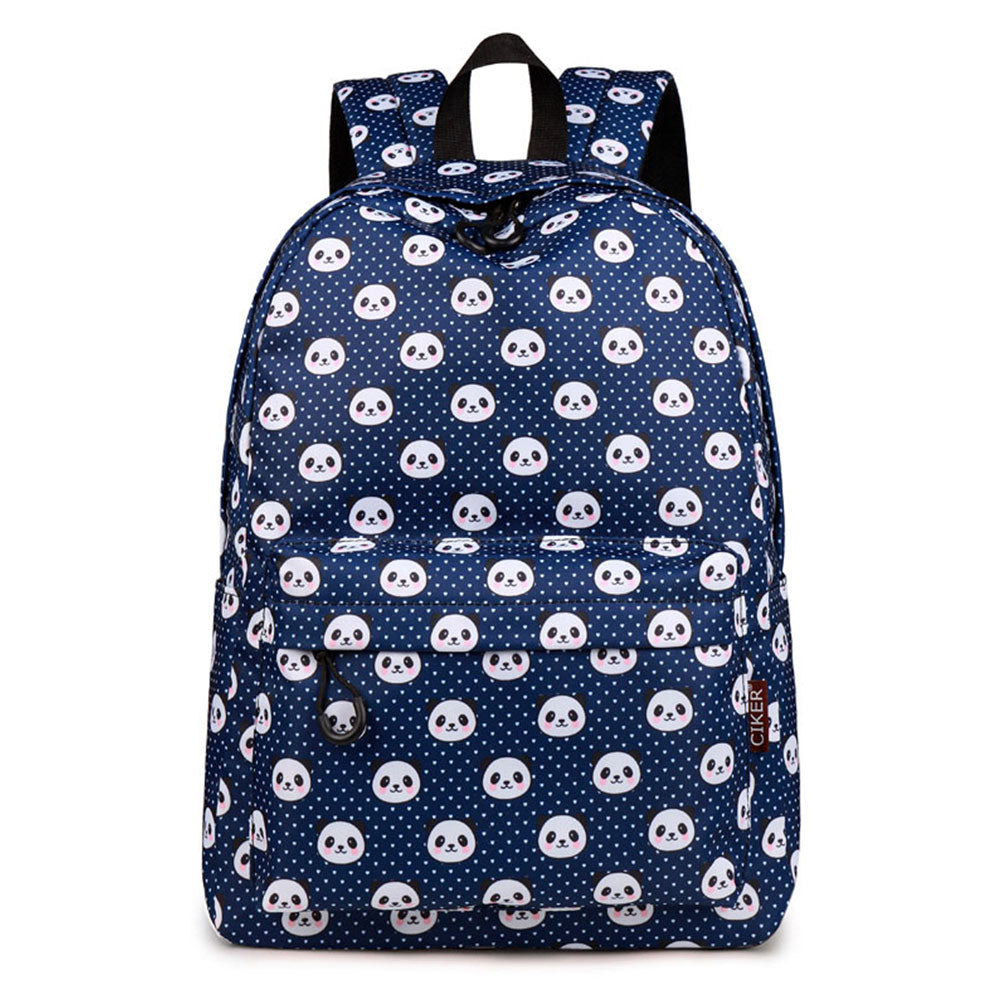 School Backpack Lovely Panda Printed Waterproof Bookbag Daypack for High School