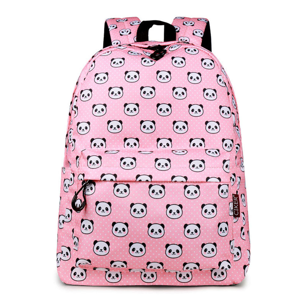School Backpack Lovely Panda Printed Waterproof Bookbag Daypack for High School