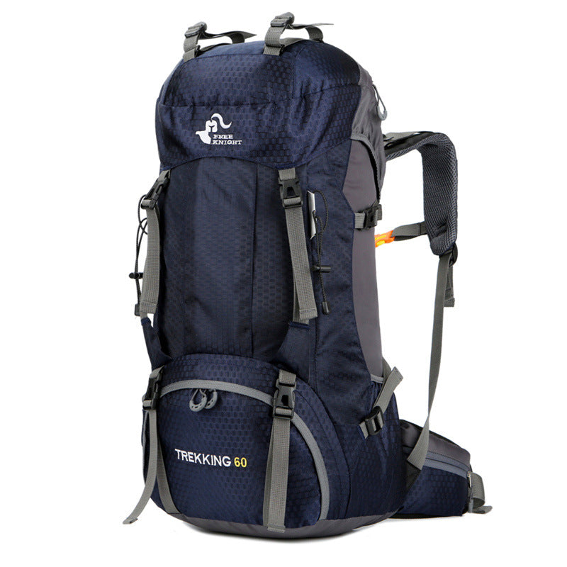 Ybackpacks Nylon Camping Backpack 60L Sports Travel Hiking Backpack Top Level