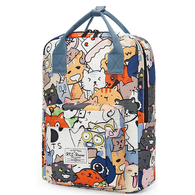 Cartoon Animal Printed Backpacks Travel School College Bag for Girls Boys Teens