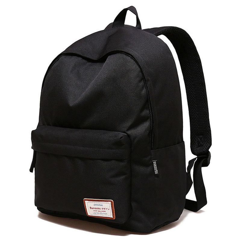 Lightweight Backpack for School Solid Color Travel Boobags
