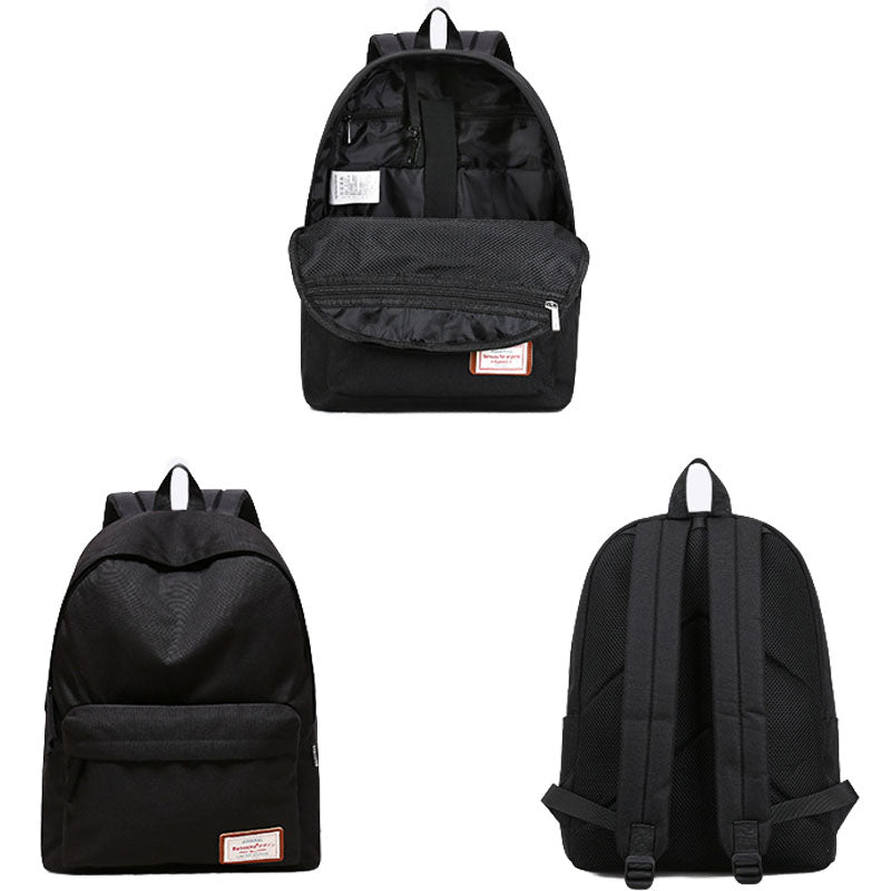 Lightweight Backpack for School Solid Color Travel Boobags
