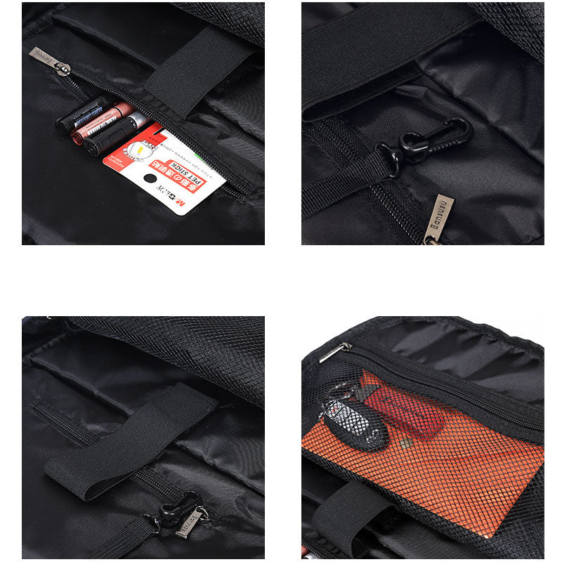 Lightweight Backpack for School Solid Color Travel Boobags