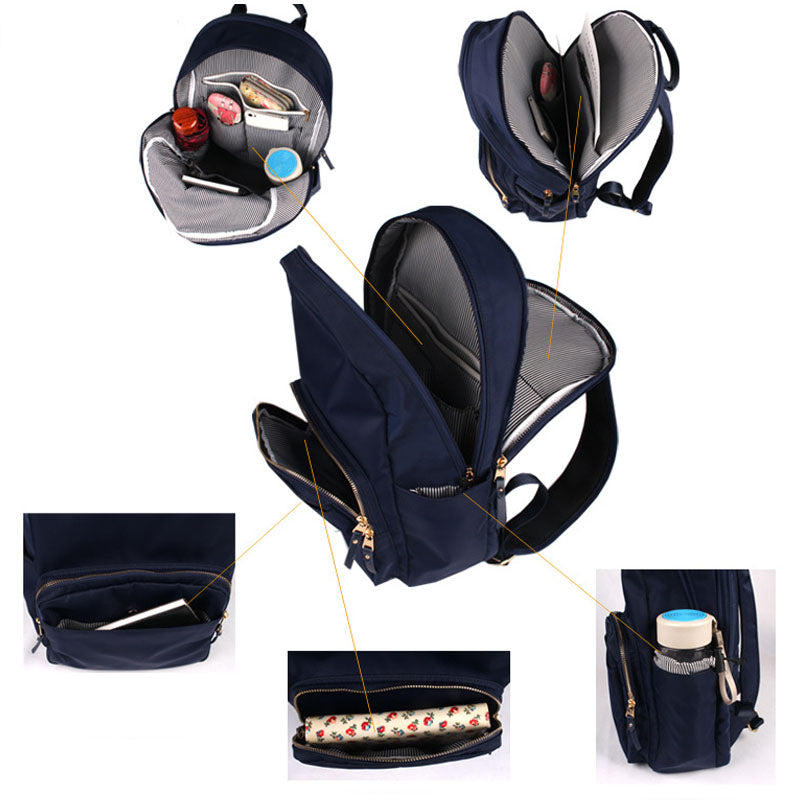 Stylish Waterproof Backpack For School Multi-pocket Students Bookbags