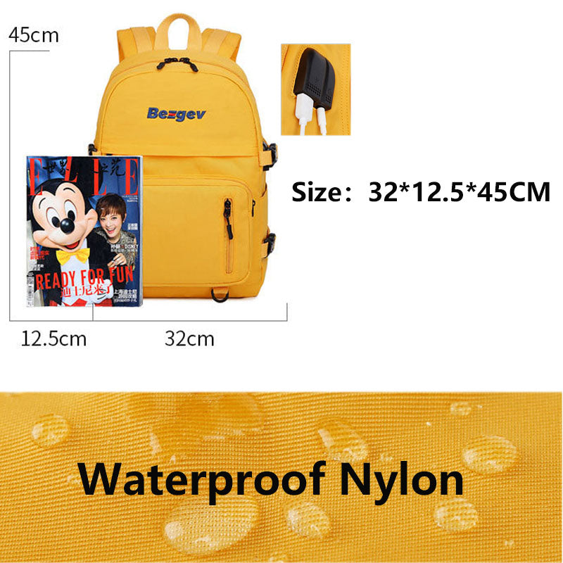 Travel Backpacks Large Capacity Bookbag with Charge Headphone Jack