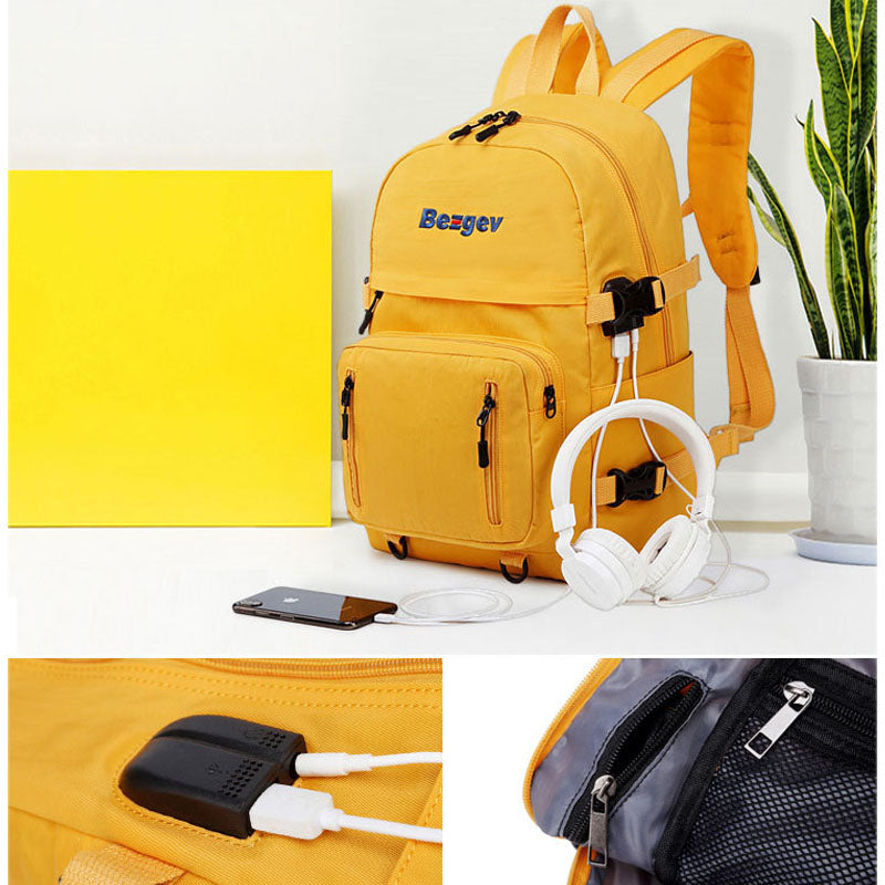 Travel Backpacks Large Capacity Bookbag with Charge Headphone Jack