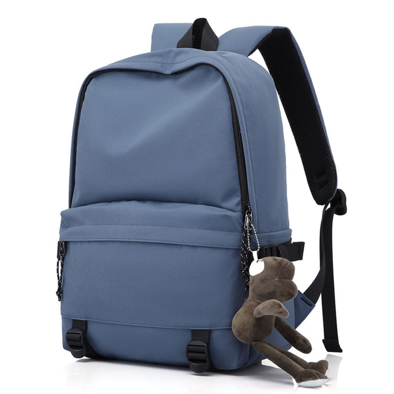 Laptop School Backpack Girls Bookbags Pure Color Schoolbag for Teens