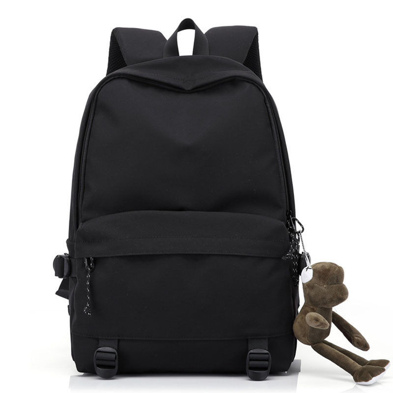 Laptop School Backpack Girls Bookbags Pure Color Schoolbag for Teens