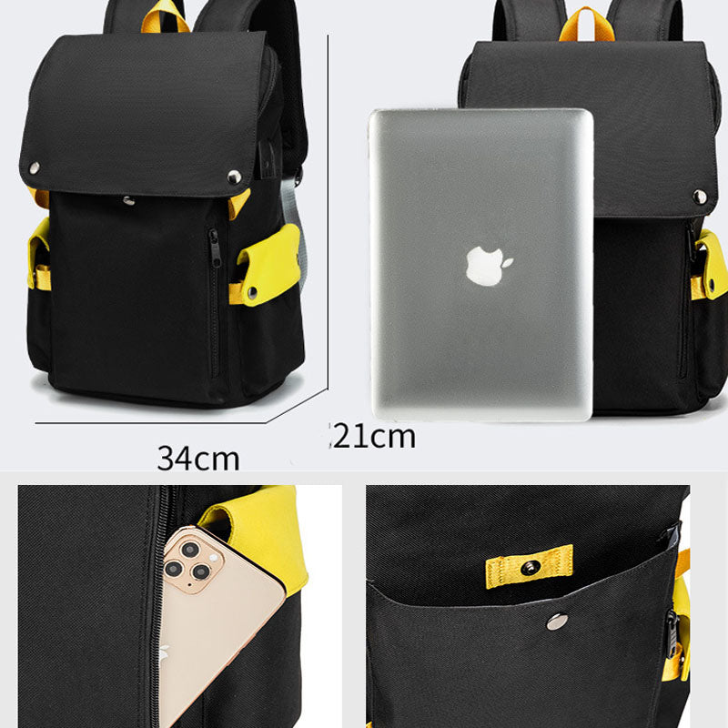 Anti Theft Laptop Backpacks Bookbag with USB Charging/Headphone Port