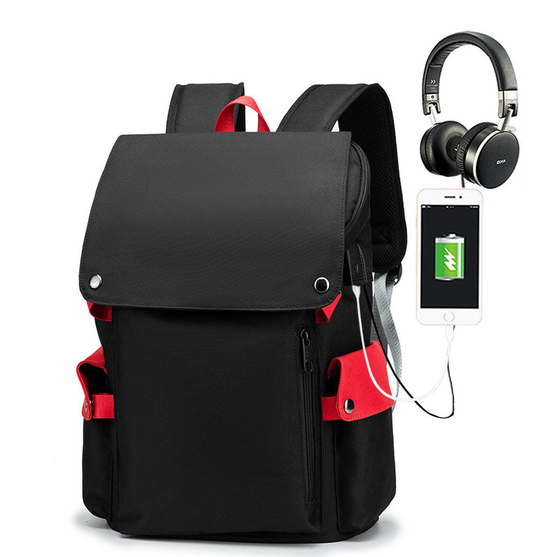 backpack for laptop and headphones Anti Theft Laptop Backpacks Bookbag with USB Charging/Headphone Port