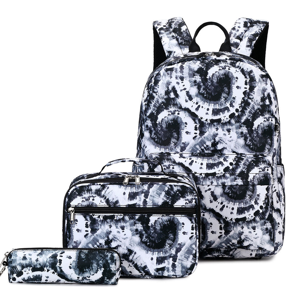 Unique Printing School Bookbag for Girls Kids Large Capacity Set with Lunch Box