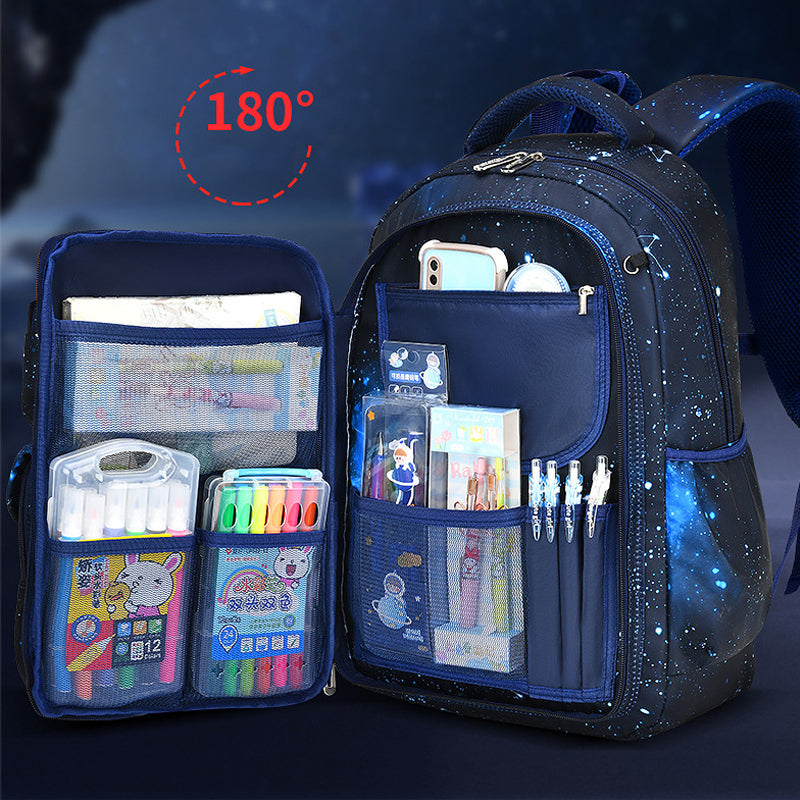 New Kids Backpack Large Students Bookbag For Elementary Boys 3-6 Grade