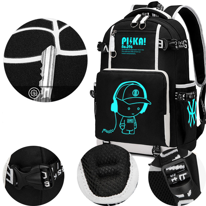 Junior School Boys Backpacks For 3-6 Grade Students Luminous Schoolbag