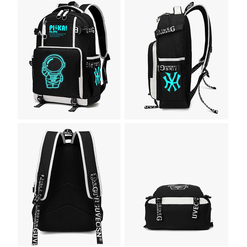 Junior School Boys Backpacks For 3-6 Grade Students Luminous Schoolbag