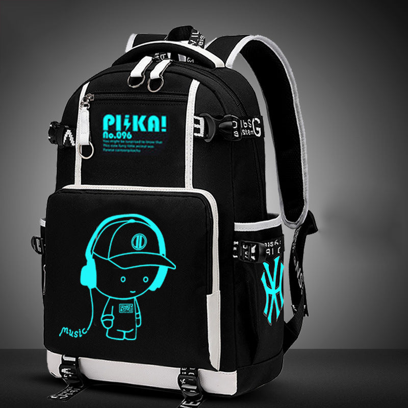 Junior School Boys Backpacks For 3-6 Grade Students Luminous Schoolbag