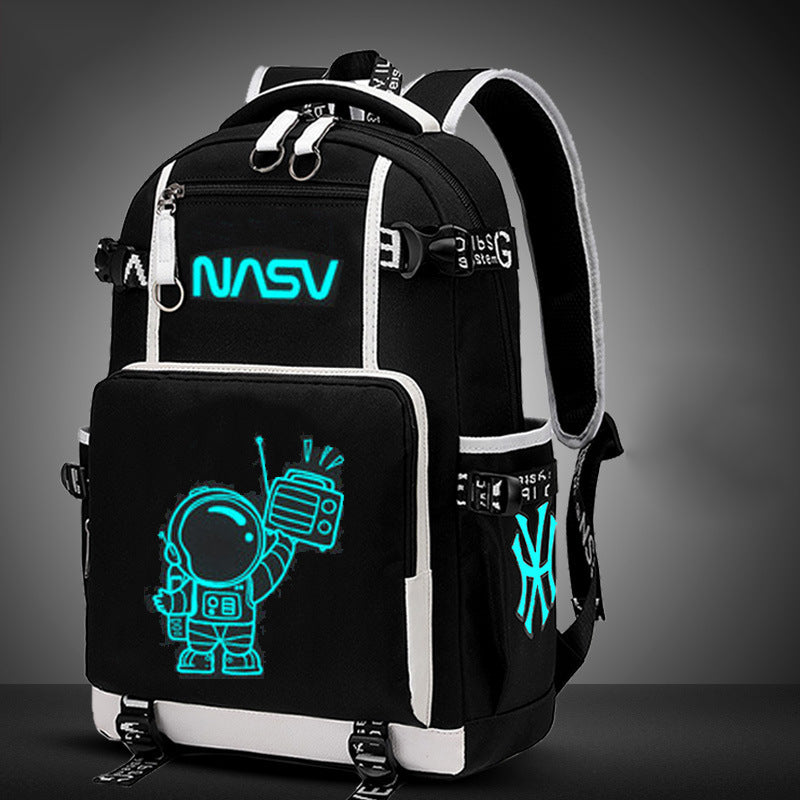 Junior School Boys Backpacks For 3-6 Grade Students Luminous Schoolbag