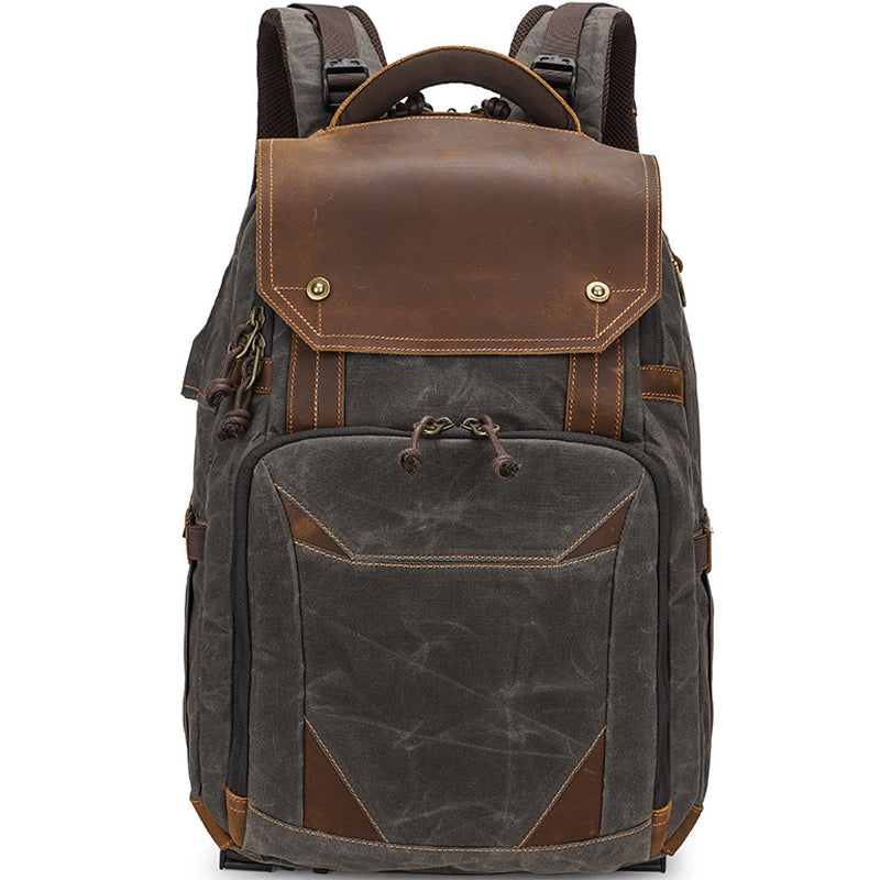 Waterproof Camera Bag Photography Canvas Backpack