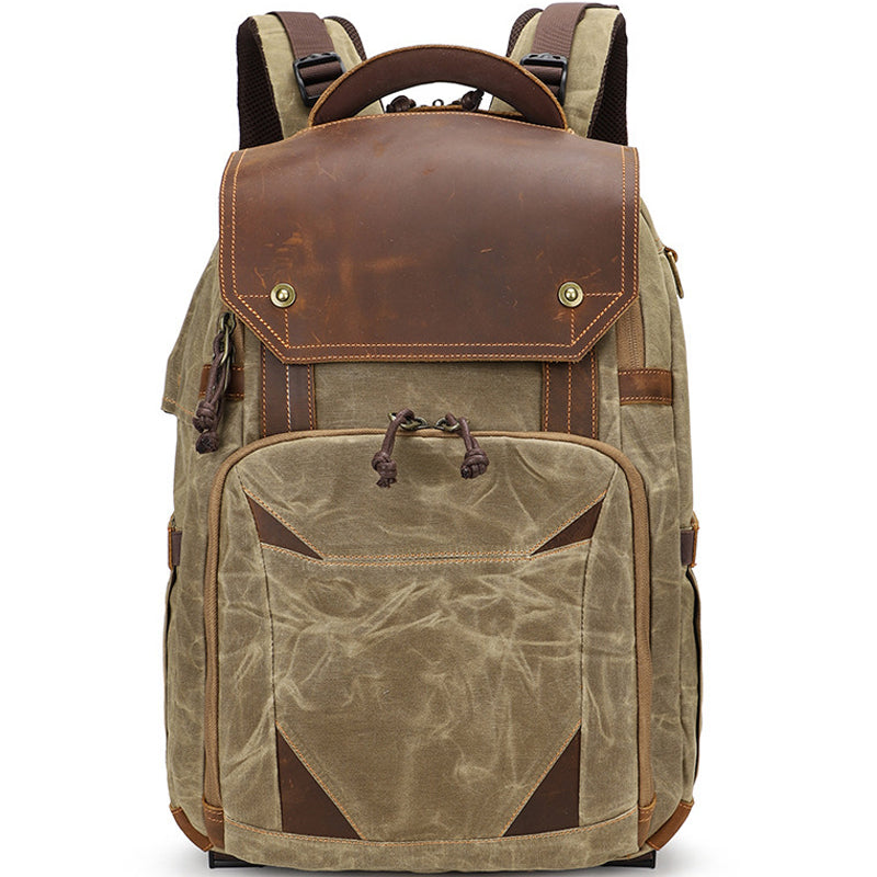 Waterproof Camera Bag Photography Canvas Backpack