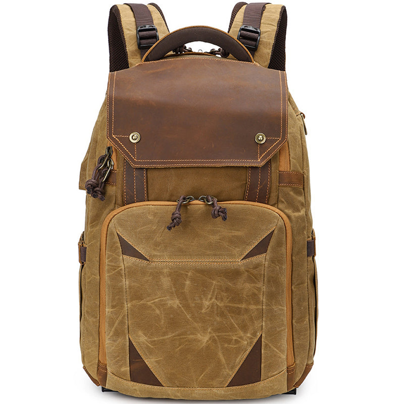 Waterproof Camera Bag Photography Canvas Backpack