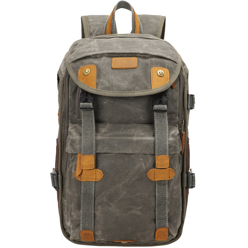 camera backpack leather tripod Camera Photo Backpack Tripod Lens Canvas Bag