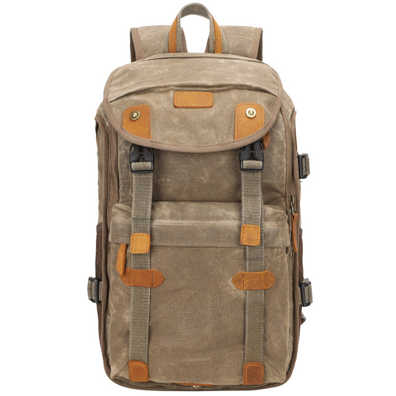 Camera Photo Backpack Tripod Lens Canvas Bag