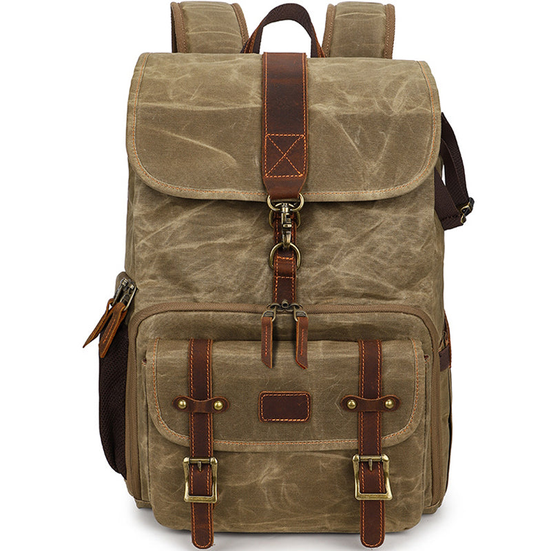 Camera Backpack Canvas Photography Tripod Bag