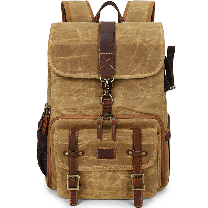 Camera Backpack Canvas Photography Tripod Bag