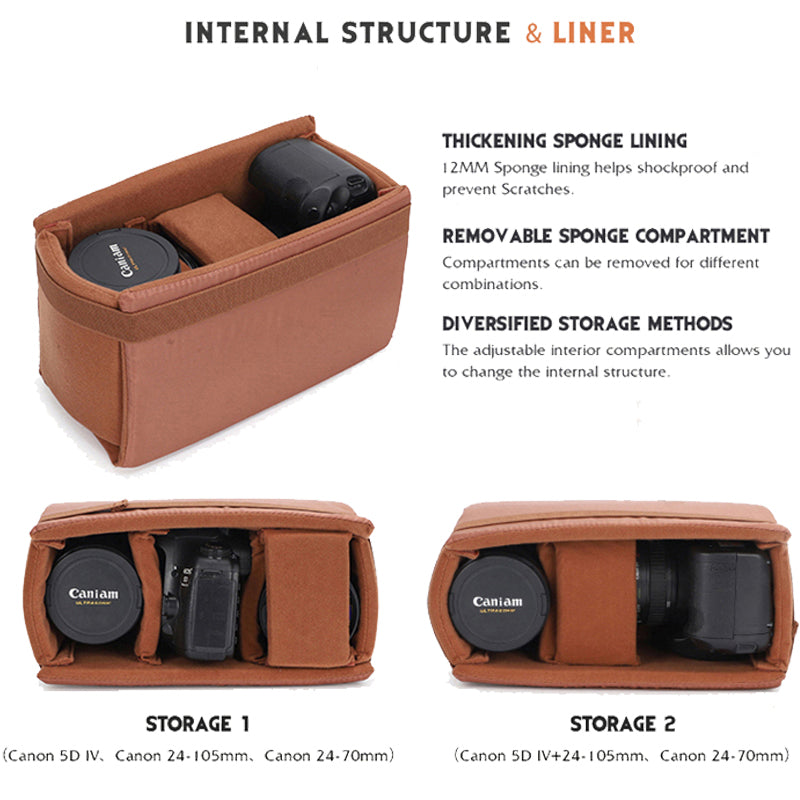 Canvas SLR DSLR Bag Camera Backpack