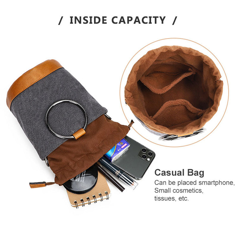 Retro Canvas Shoulder Camera Bag For Women