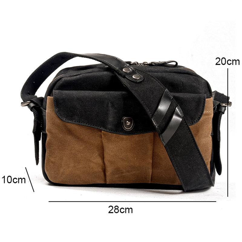 Waxed Canvas Camera Bag Drone Satchel