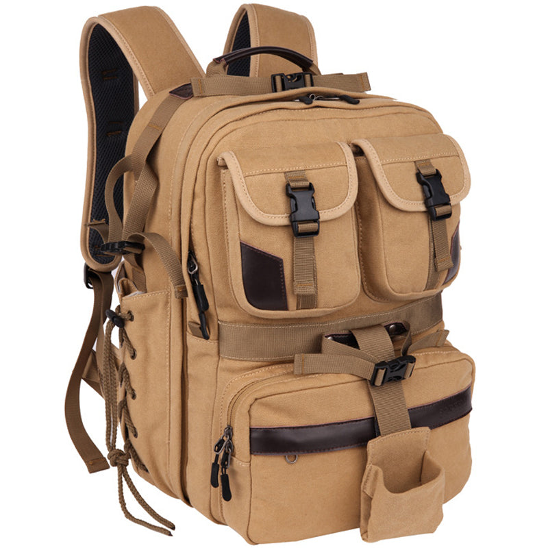 Large Photography Backpack Canvas Camera Bag