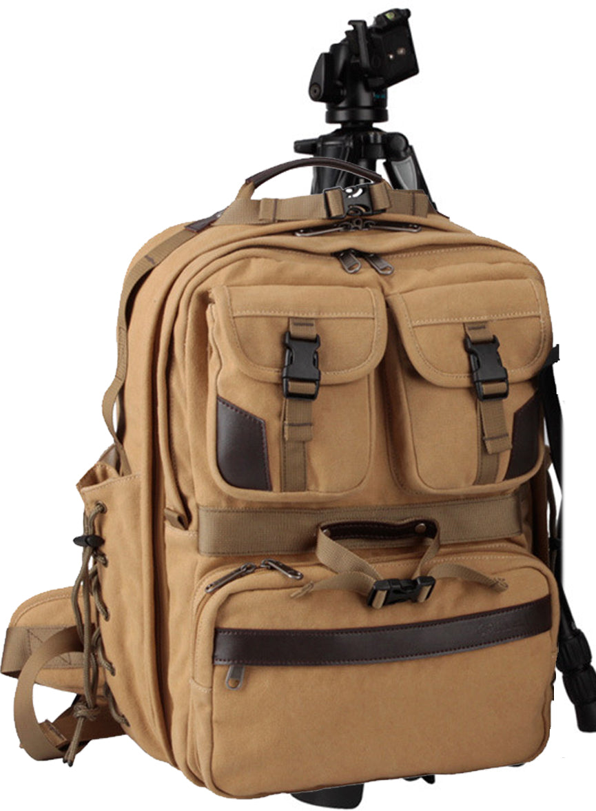 Large Photography Backpack Canvas Camera Bag