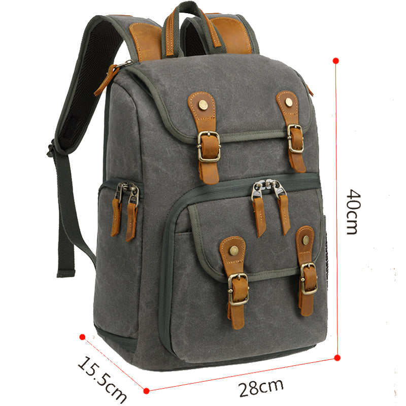 Batik Canvas Camera Bag Large Backpack