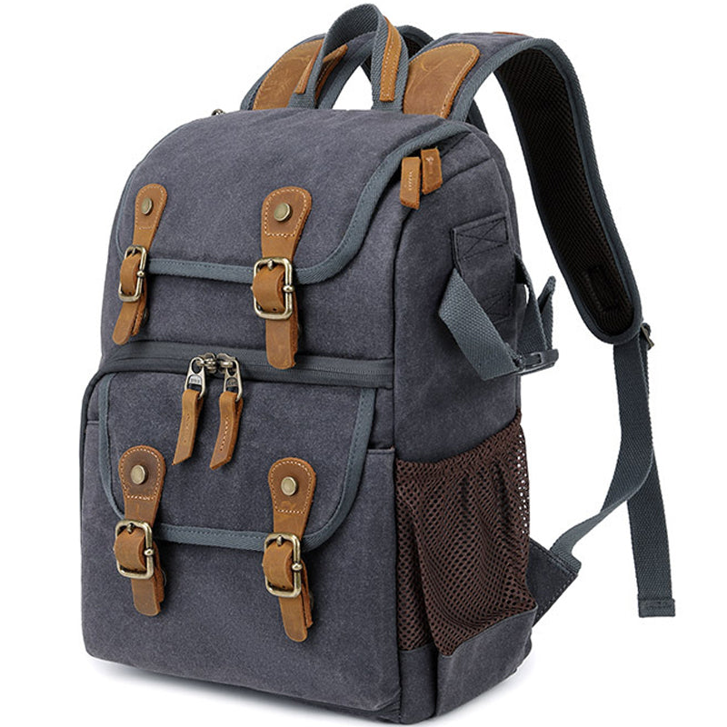 Batik Canvas Camera Bag Large Backpack