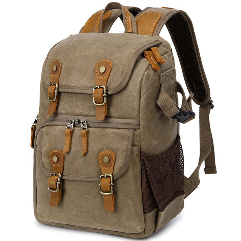 Batik Canvas Camera Bag Large Backpack