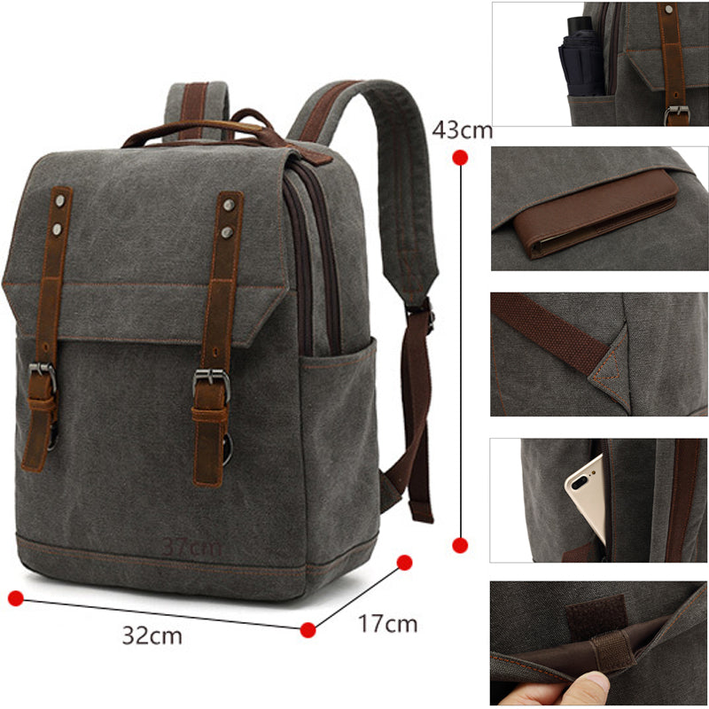 Anti-theft Canvas Backpacks 20-35L